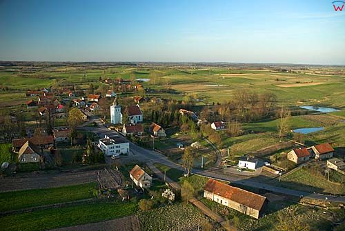 Wieś Ignalin z lotu ptaka 